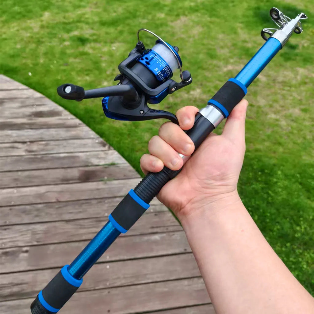 SantaKing Spinning Fishing Rod & Reel Combo – Telescopic Rods 1.8M / 2.1M / 2.4M with 5.2:1 3BB Reel, Max Drag 5kg