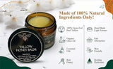 Organic Grass Fed Beef Tallow Balm with Raw Honey Moisturizing Cream – Handmade All Natural Face and Body Moisturizer for Soft Smooth Skin thumbnail 7