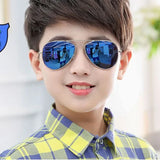 Kids Polarized Pilot Sunglasses UV400 Outdoor Sports Cycling Metal Frame Glasses for Boys and Girls thumbnail 7