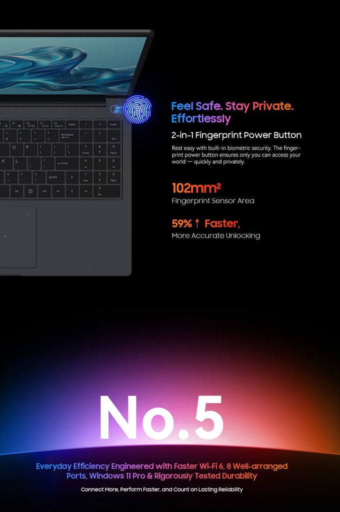 Blackview GamiBook 8 Laptop 16" AMD Ryzen 7 7735HS 16GB DDR5 512GB SSD Windows 11 Pro Wi-Fi 6