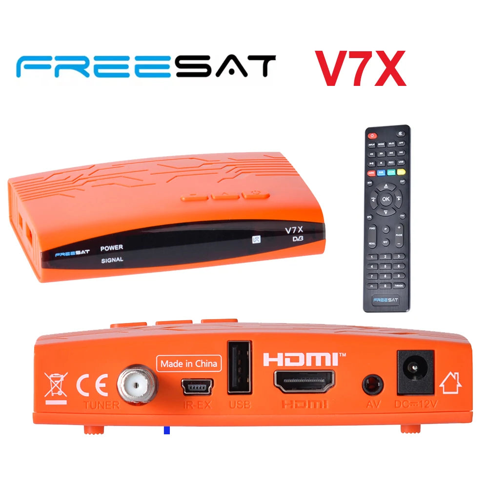 Freesat V7X Full HD 1080P Satellite TV Receiver DVB-S2X/S2/S H.265 Digital Set-top Box