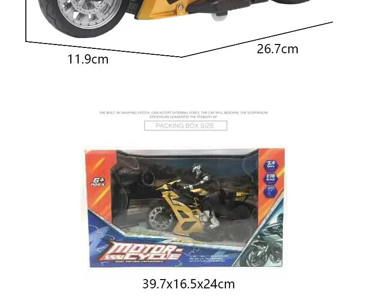 High-Speed Remote Control Stunt Motorbike 360° Rotation Drift RC Motorcycle Toy for Kids