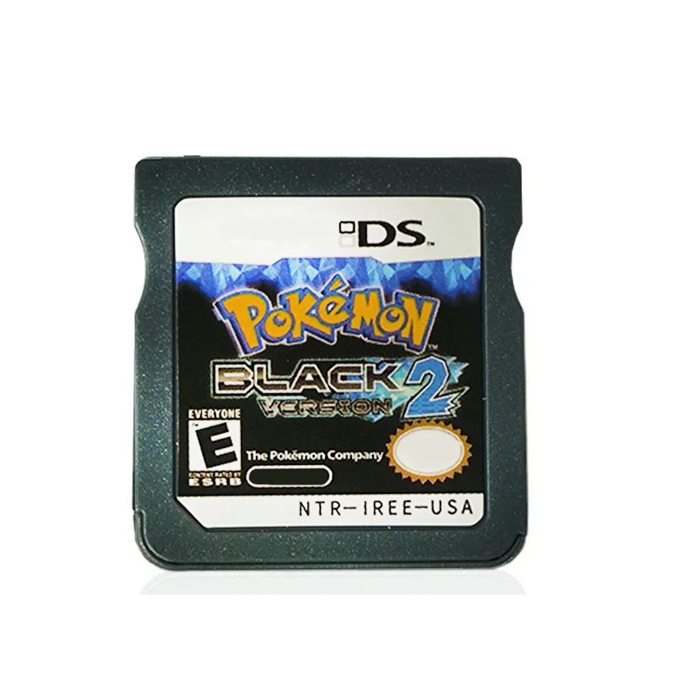 Pokemon Black & White 1+2 Combined Card for DS/NDS/3DS with Box Cassette