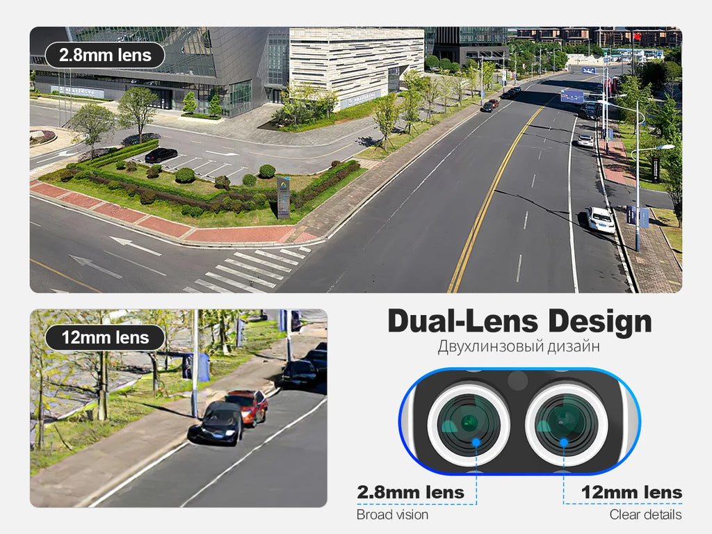 Techage 16CH 8MP Dual Lens PTZ POE CCTV Camera System with Human Detection and Two-Way Audio