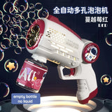 Porous Astronaut Electric Bubble Gun for Kids – Automatic Bubble Machine with Light, Summer Outdoor Party Toy thumbnail 17