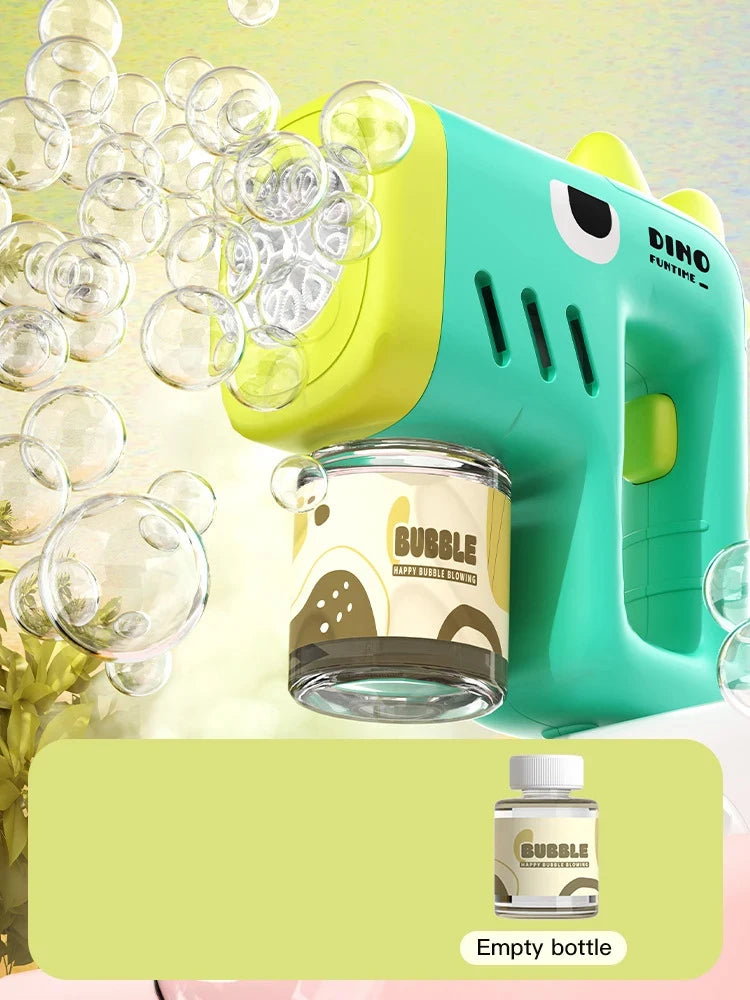 Porous Astronaut Electric Bubble Gun for Kids – Automatic Bubble Machine with Light, Summer Outdoor Party Toy