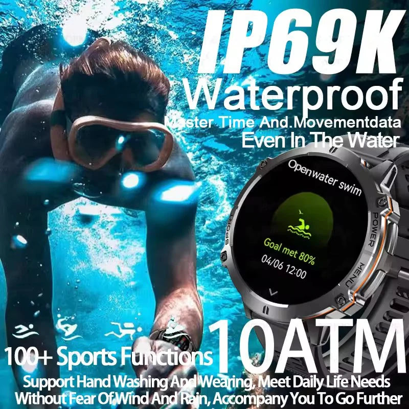 KAVSUMI X3 Outdoor GPS Smartwatch Ultra 2025 1000mAh AMOLED Display 10ATM Waterproof Bluetooth Call Sports Watch