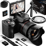 NBD 64MP Digital Camera – 16X Optical Zoom, 5K Video, WiFi & App Control, 180° Flip Screen thumbnail 1