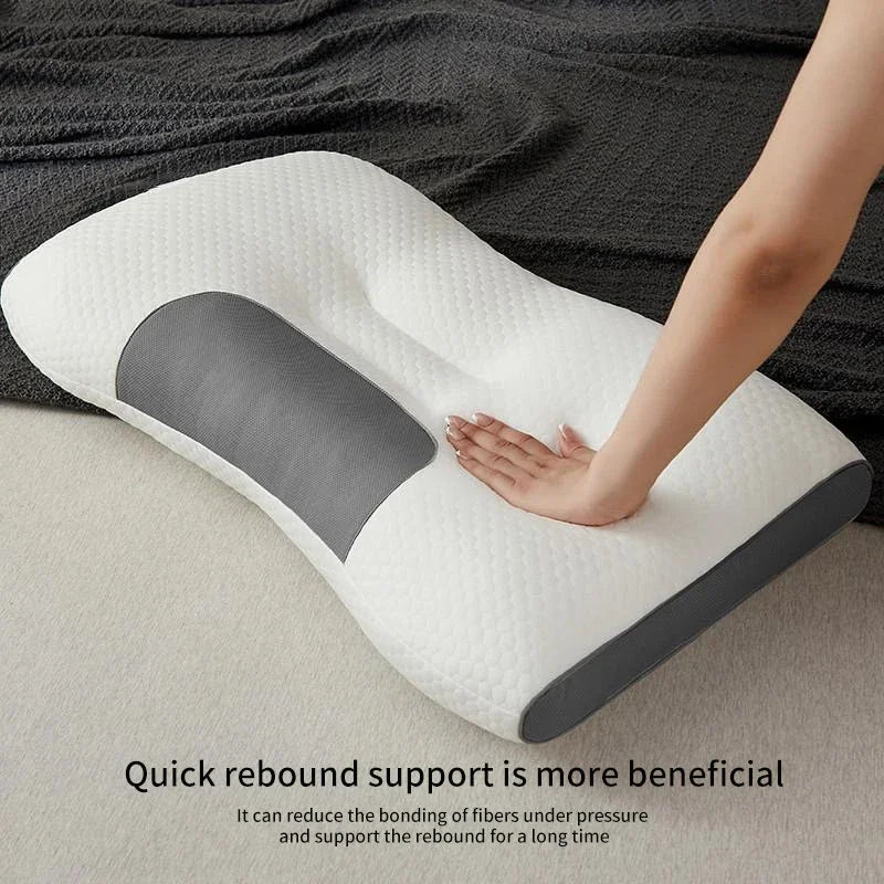 Neck Pillow for Sleep and Cervical Support – Orthopedic SPA Massage Pillow with Soybean Fiber