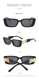 Vintage Small Cat Eye Sunglasses for Women – Trendy Black Fashion Shades Outdoor UV Protection thumbnail 12