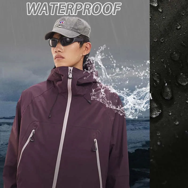 Unisex Waterproof Hiking Jacket – Premium Windproof Outdoor Sports Coat