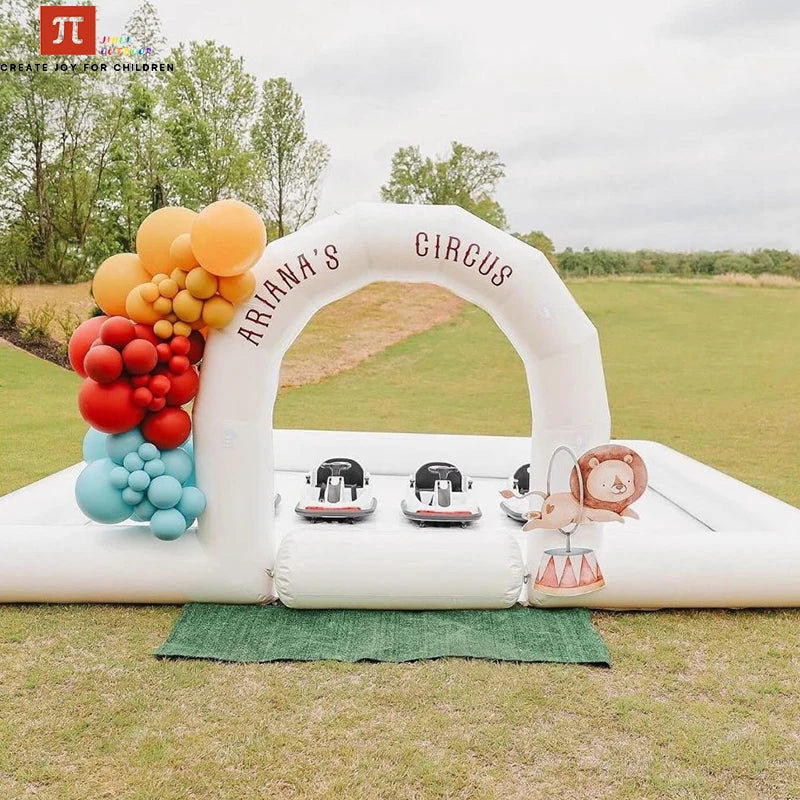 Commercial White Inflatable Bounce House Bouncy Castle 10x10ft with Blower – Kids & Events