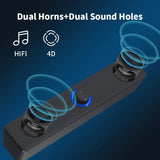 PC Soundbar Bluetooth Speaker – Wired & Wireless USB Powered for TV, PC, Laptop, Gaming, Home Theater thumbnail 6