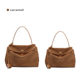 Women’s Genuine Suede Leather Large Capacity Shoulder Tote Bag Luxury Casual Handbag thumbnail 31