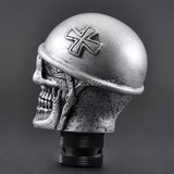 Silver Skull Helmet Universal Car Gear Shift Knob Lever – Heavy Resin & Metal Shifter for SUV, Truck, Coupe & Hatchback thumbnail 15