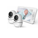 SM70V2 7" 1080P HD Split Screen Video Baby Monitor with Two Cameras – Hack Proof, Remote Zoom/Pan/Tilt, 4000mAh Battery thumbnail 6