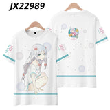 Anime 3D Graphic T-Shirt Unisex Short Sleeve Streetwear Tee for Kids & Adults thumbnail 24