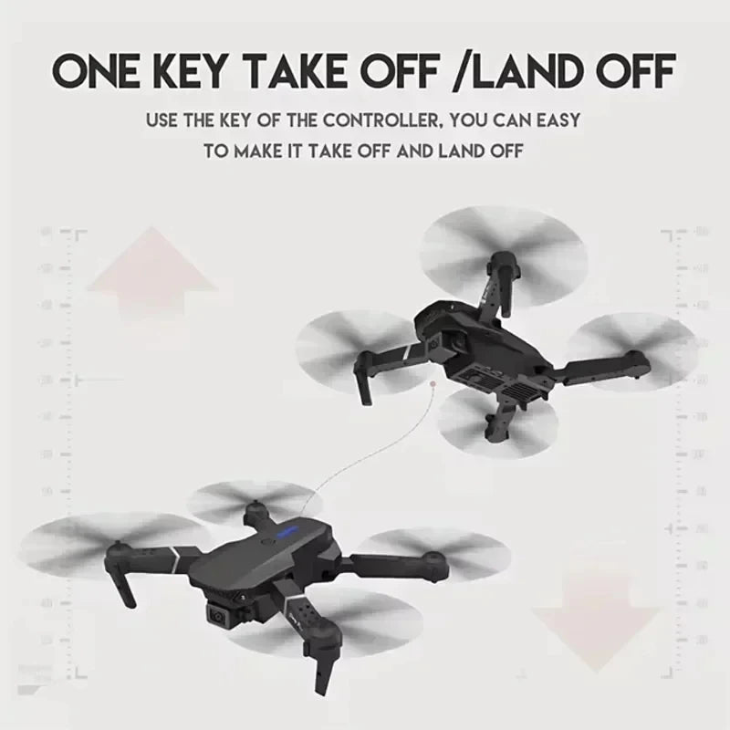 Professional E88 Pro 4K HD Camera Drone WiFi FPV Foldable RC Quadcopter Helicopter for Kids and Adults