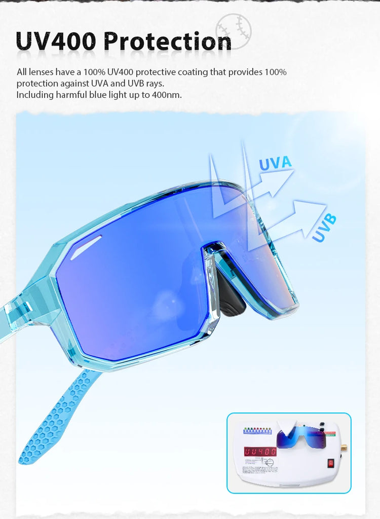 SCVCN Kids UV400 Photochromic Cycling Sunglasses – Boys & Girls Outdoor Sports Riding Glasses