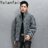 Nature Wool Men’s Real Fur Shearling Coat – Winter Leather Jacket, Loose Fit, Short Style thumbnail 3