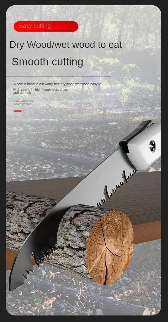 Multifunctional Folding Hand Saw – Portable Outdoor Saw for Camping, Gardening & Woodworking