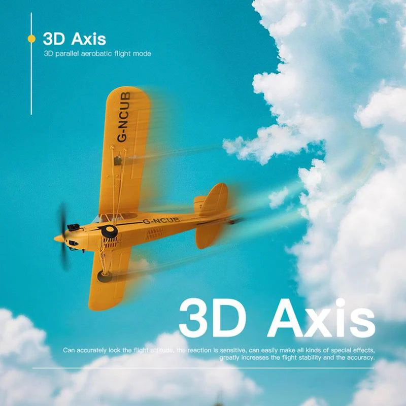 Hot Sale RC Plane RTF 2.4G Brushless Motor 3D/6G Remote Control Airplane Wltoys A160 Upgraded J3-CUB Ready To Fly