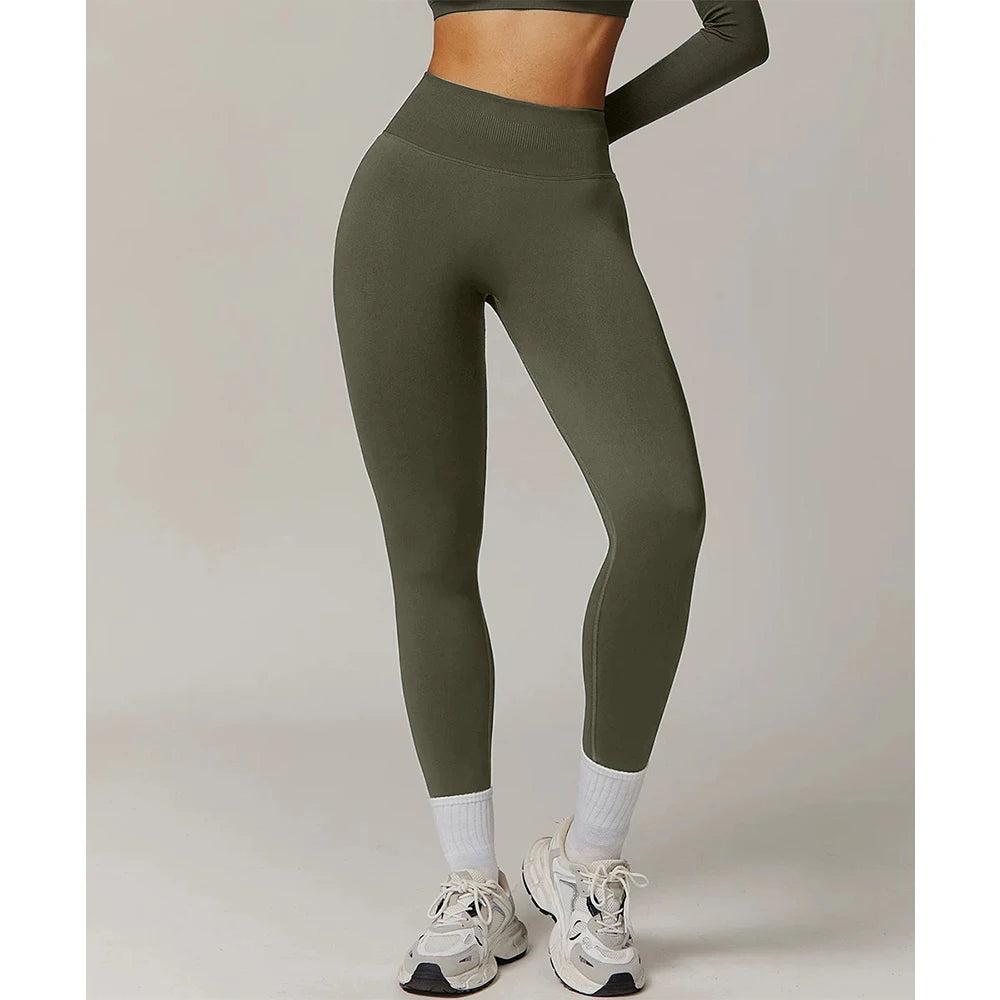 TKITK Women's High Waist Yoga Leggings Seamless Butt Lifting Gym Pants