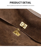 Women’s Genuine Suede Leather Large Capacity Shoulder Tote Bag Luxury Casual Handbag thumbnail 17