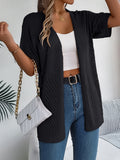 Casual Hollow Out Knitted Short Sleeve Cardigan for Women thumbnail 31