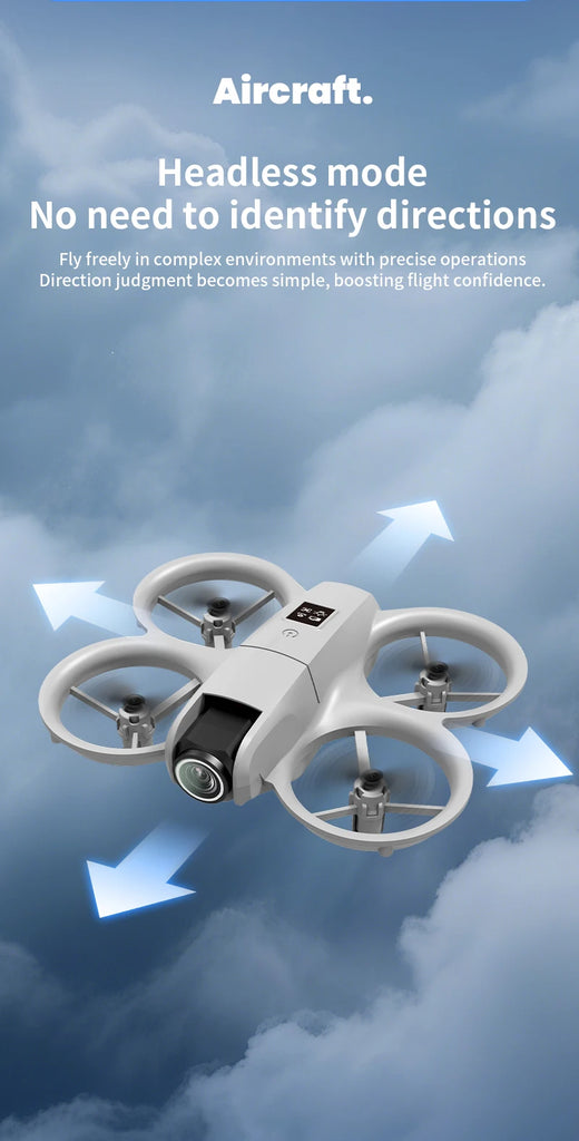 H135 Mini Drone WiFi FPV with 4K Camera, Foldable Quadcopter with Colorful Lights – RC Toys & Gifts