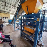 QT4-26 Semi Automatic Hydraulic Concrete Block Making Machine Hollow Cement Brick and Paver Moulding System thumbnail 3