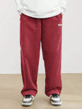 Autumn Men’s Corduroy Casual Pants – Loose Fit Straight Leg Streetwear with Elastic Waist thumbnail 5