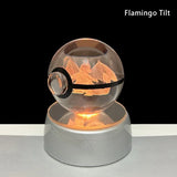 Pokemon 5cm Crystal Ball 3D LED Night Light – Pikachu, Charizard, Gengar & Eevee Gift Model thumbnail 12