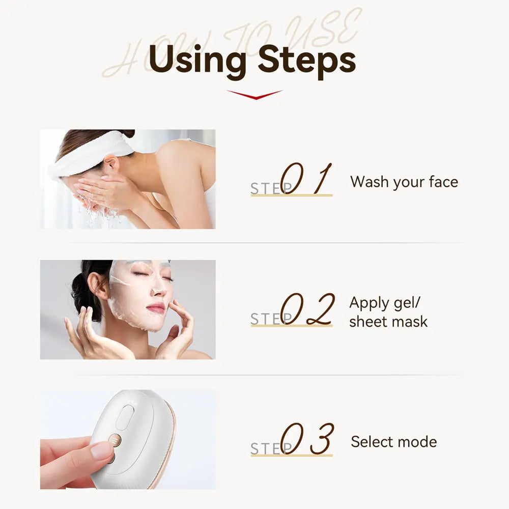ANLAN Multi-Polar RF Beauty Device 9-in-1 EMS Facial Lifting & Skin Tightening Massager with 24K Gold Head and LED Light Therapy