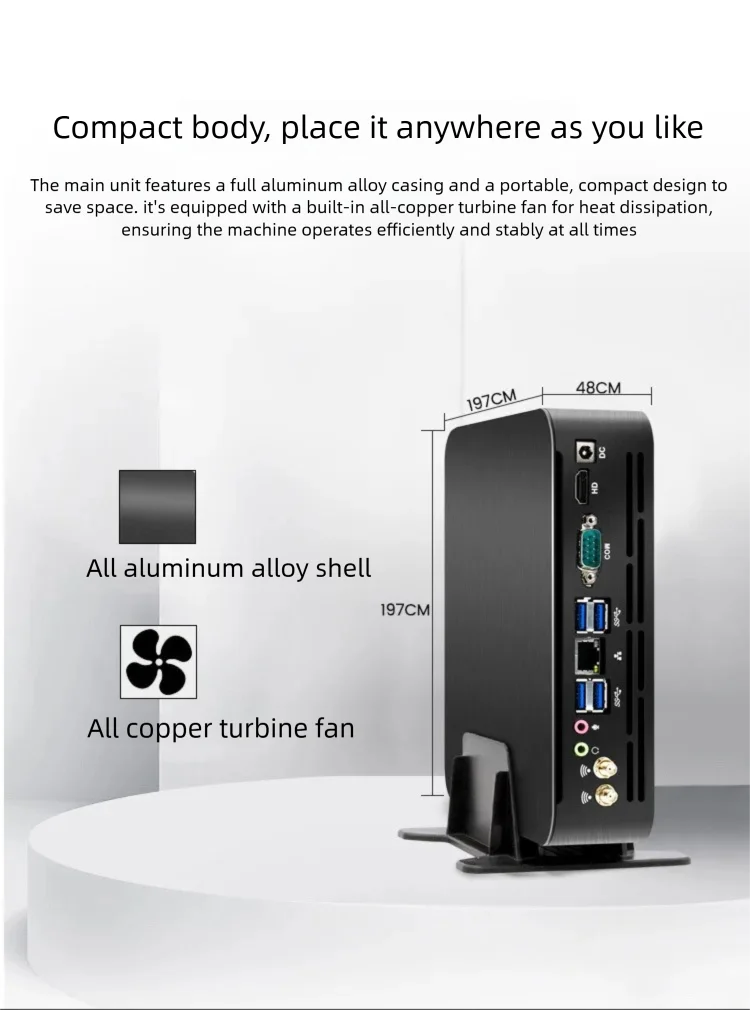 Core i9-9880H Mini Desktop PC – High-Performance Gaming & Office Mini Host