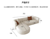 European Minimalist Luxury Living Room Sofa - Comfortable L-Shaped Velvet Sectional for Small Apartments thumbnail 19