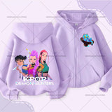 Movie Kpop Demon Hunters Zipper Hoodie for Kids – Unisex Sweatshirt for Girls & Boys thumbnail 5