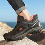 HIKEUP Men’s High-Quality Hiking Shoes – Durable Leather Climbing & Outdoor Walking Sneakers thumbnail 31