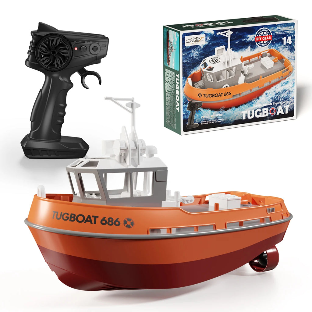 686 RC Boat 1/72 Dual Motor Wireless Remote Control Ship – 2.4G