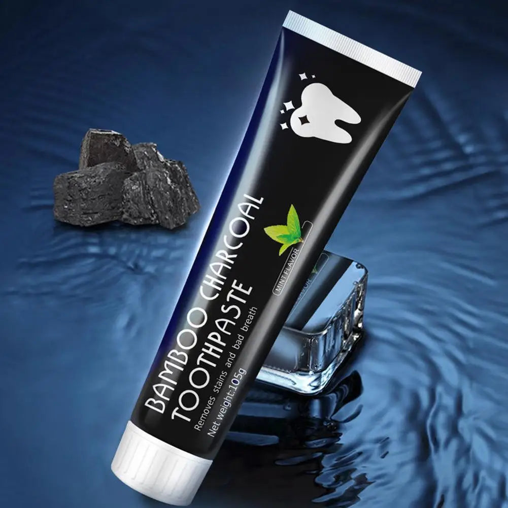 Bamboo Charcoal Toothpaste – Whitening, Activated Carbon for Yellow Teeth Removal & Fresh Oral Care
