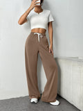 Autumn & Winter Women’s Elastic Waist Wide Leg Casual Pants thumbnail 24