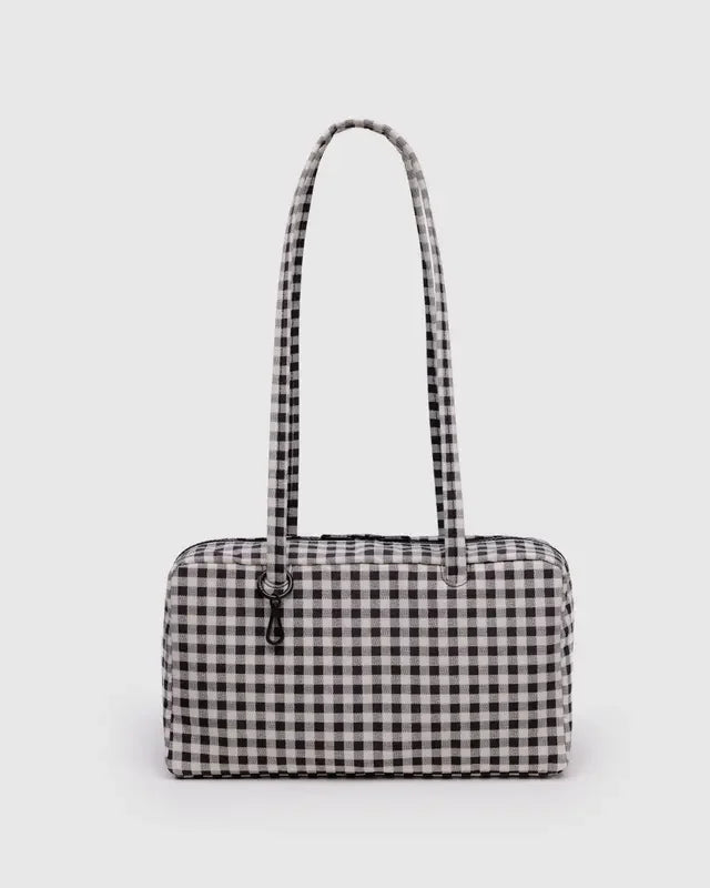 Large Capacity Square Shoulder Bag – Casual Canvas Bowler Handbag for Everyday Use