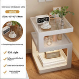 Solid Wood Bedside Table with Storage – Modern Minimalist Bedroom Side Table thumbnail 41