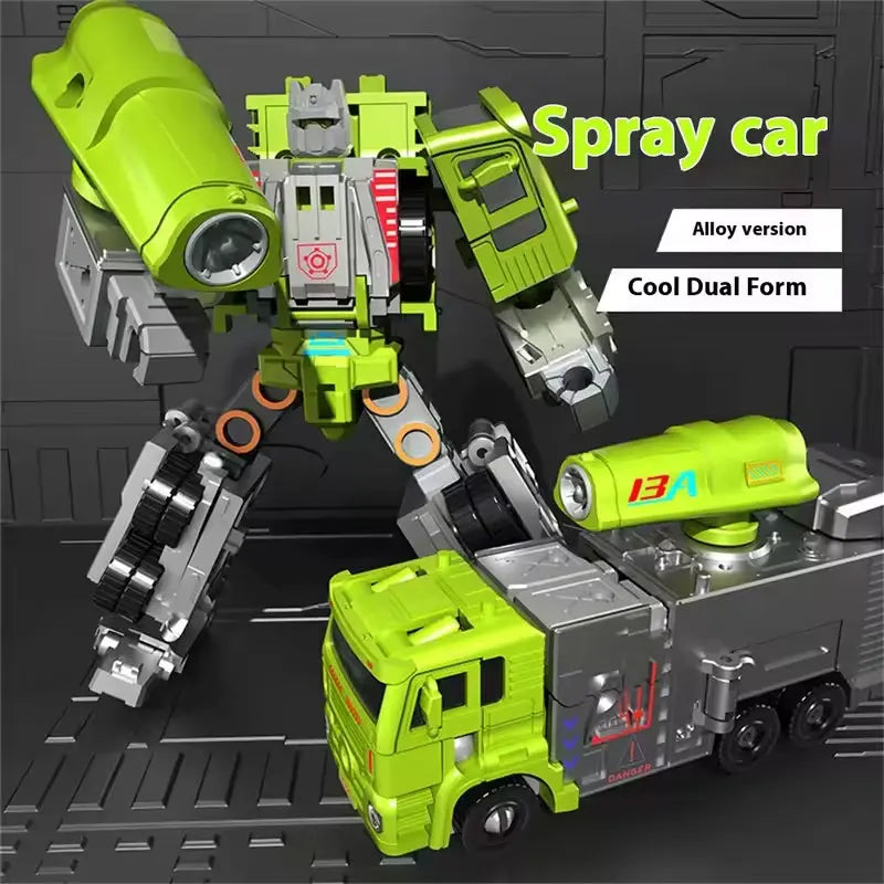 Transformation Toy Robot 6-in-1 Rescue Team Combined Alloy Robot – Birthday Gift