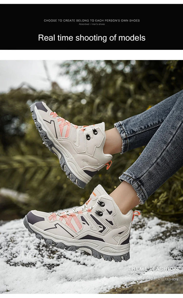 Winter Women’s Velvet Warm Hiking Shoes – Waterproof, Durable & Built for Adventure