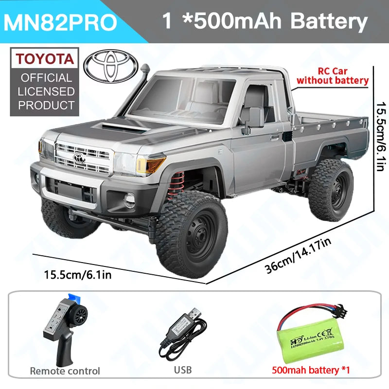 ZWN MN82 / MN82S LC79 1:12 Scale 4WD RC Pickup Truck – Full Scale Off-Road Climbing Remote Control Car