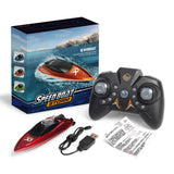 Mini Remote Control Boat 5 km/h – Wireless High-Speed Model Boat with LED Lights thumbnail 22