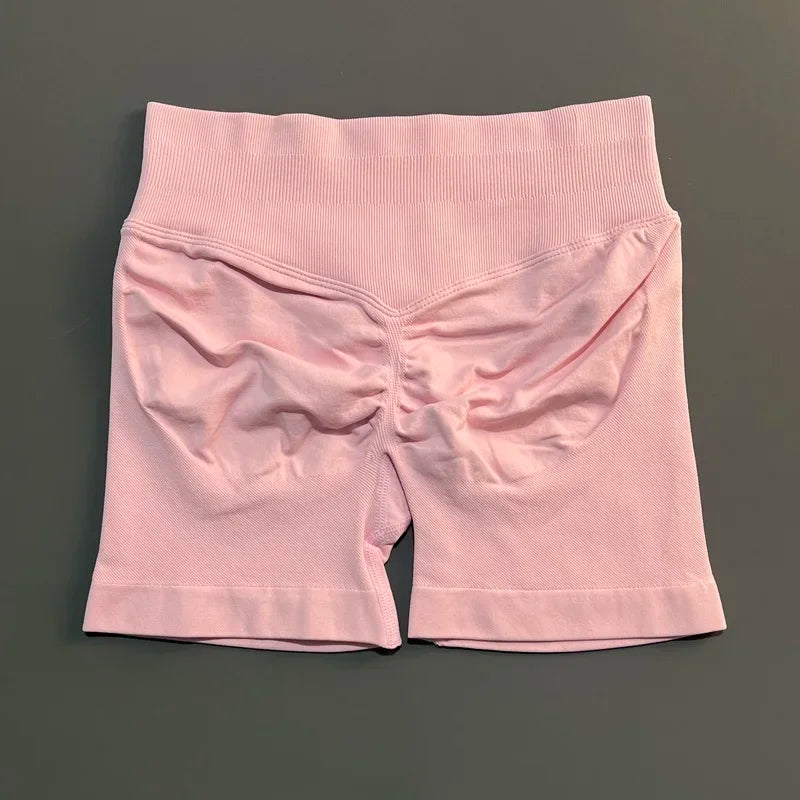Women High Waist Fitness Shorts – Yoga, Gym, Running Sportswear
