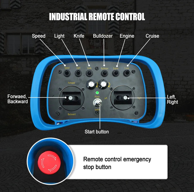 Customised Remote-Controlled All-Terrain Lawn Mower Robot – Self-Propelled Zero-Turn Petrol Mower