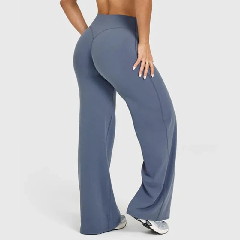 Straight Leg Ultra-Soft Butter Fabric Yoga Pants for Women – Mid-Waist Sports Leggings